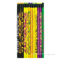 7\"HB,basswood foil&printing&mix printing pencil with eraser